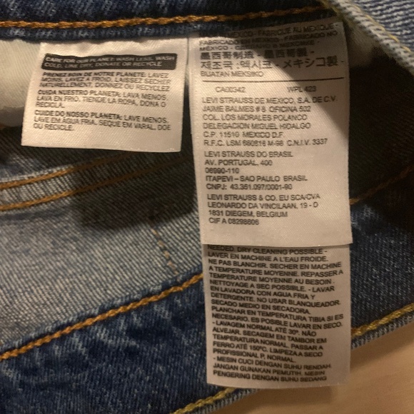 Levi’s Comfortable Denim Jean Shorts Jorts - Picture 4 of 6